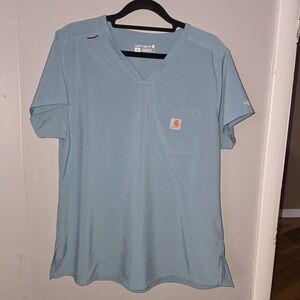 Carhartt Men's Blue V-Neck Shirt